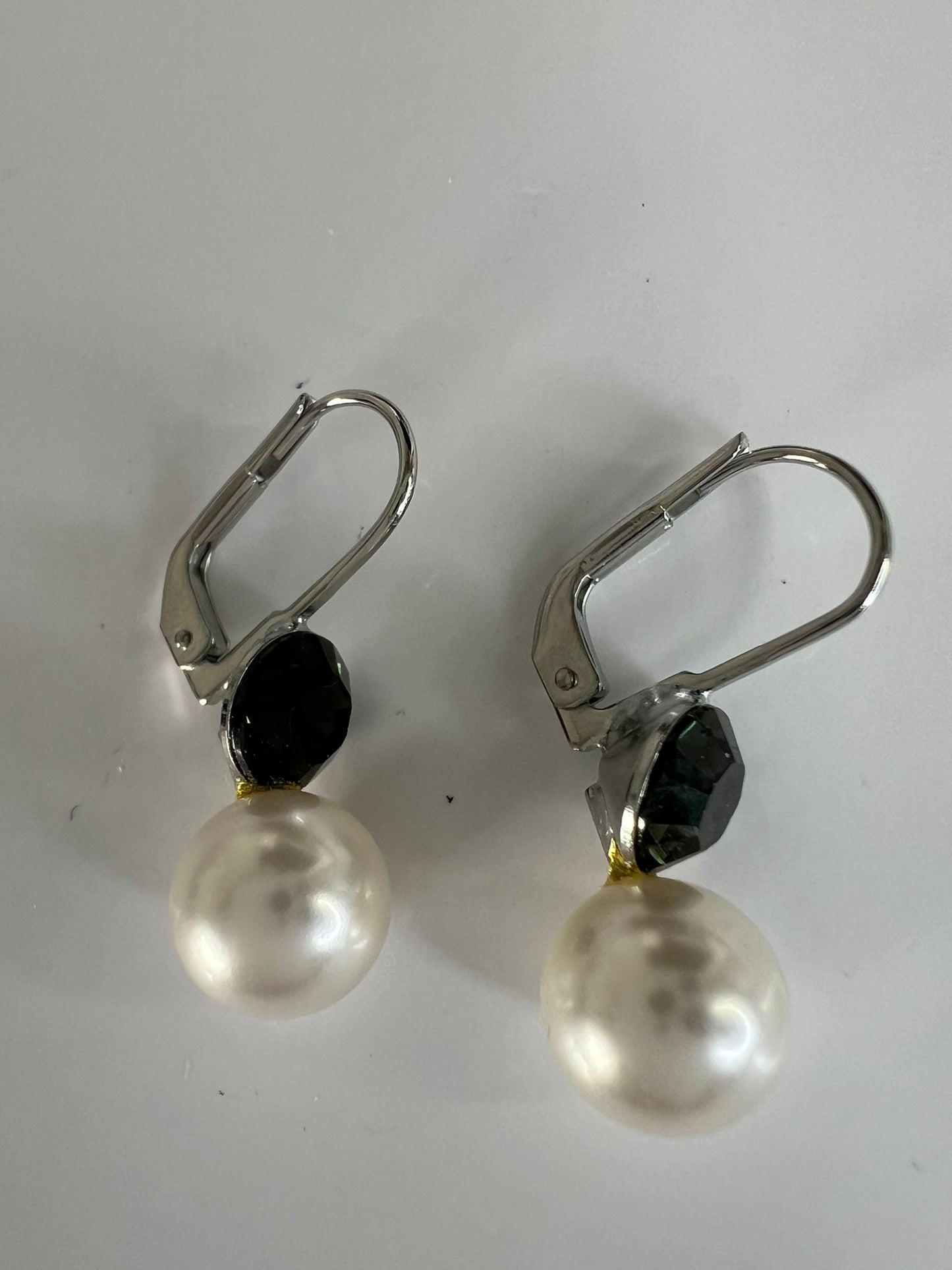 30415 Vintage Swarovski Kristallen Ohrhänger 7mm