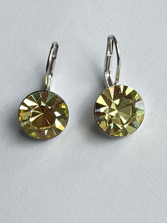 3118 Vintage Swarovski Kristallen Ohrhänger 9mm