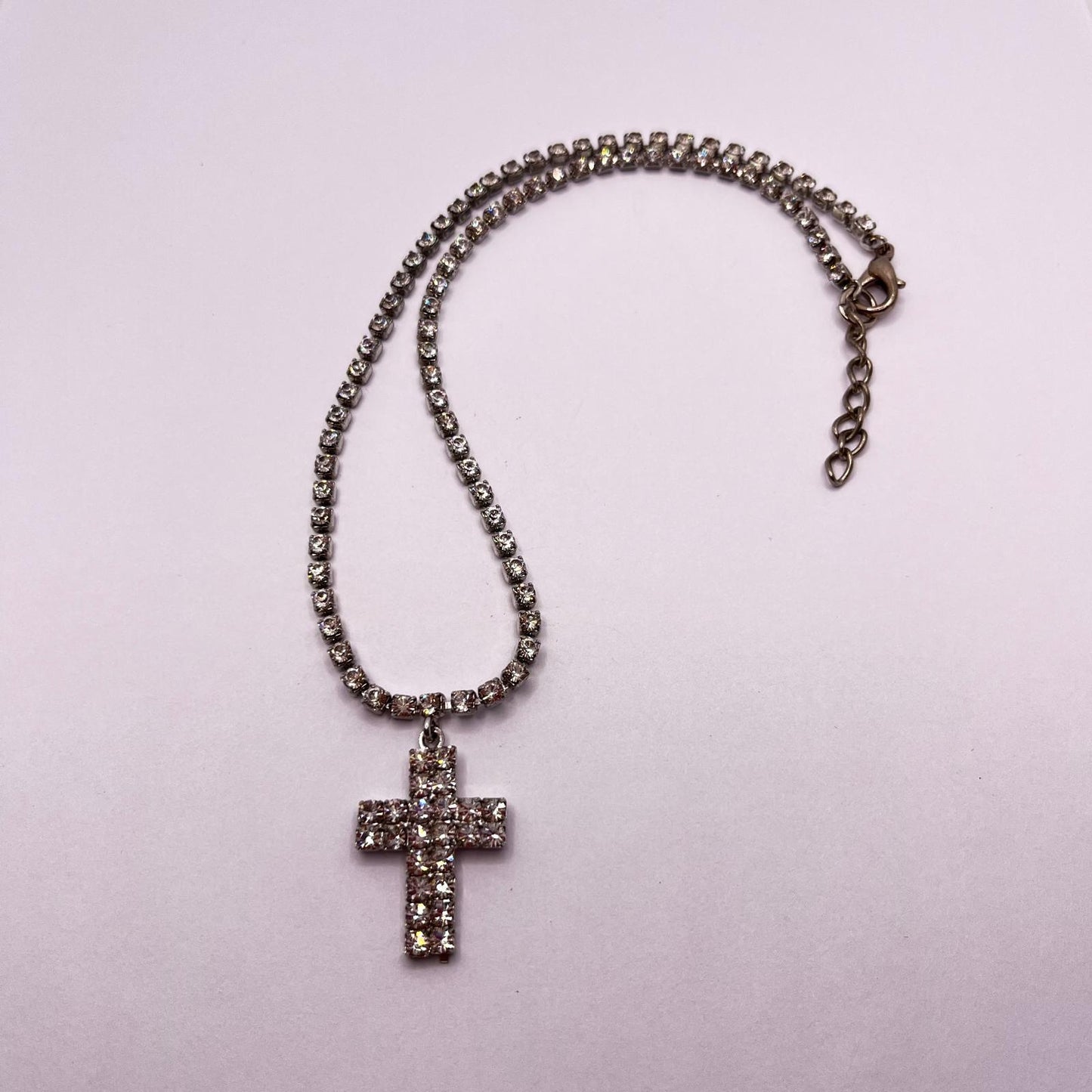 6306 Vintage Swarovski Kristallen Halsketten 40cm