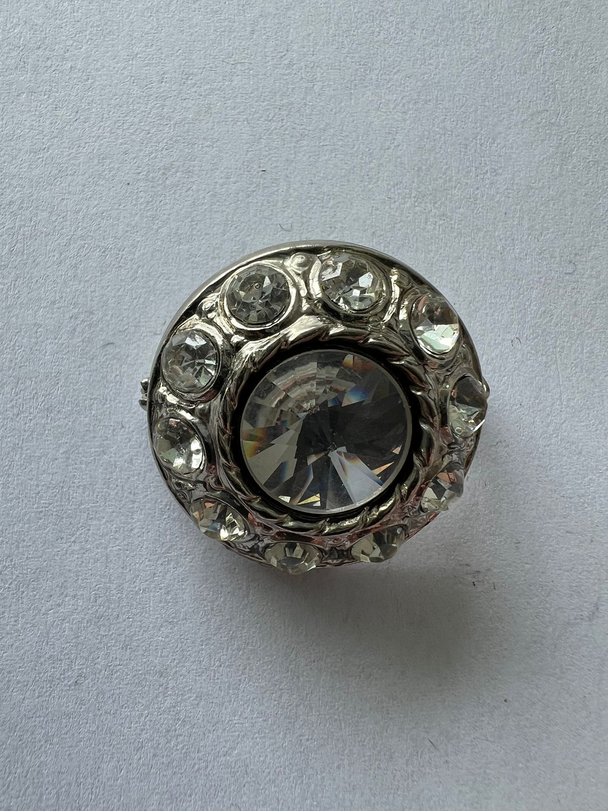 8533 Vintage Swarovski Kristallen Brosche 25mm