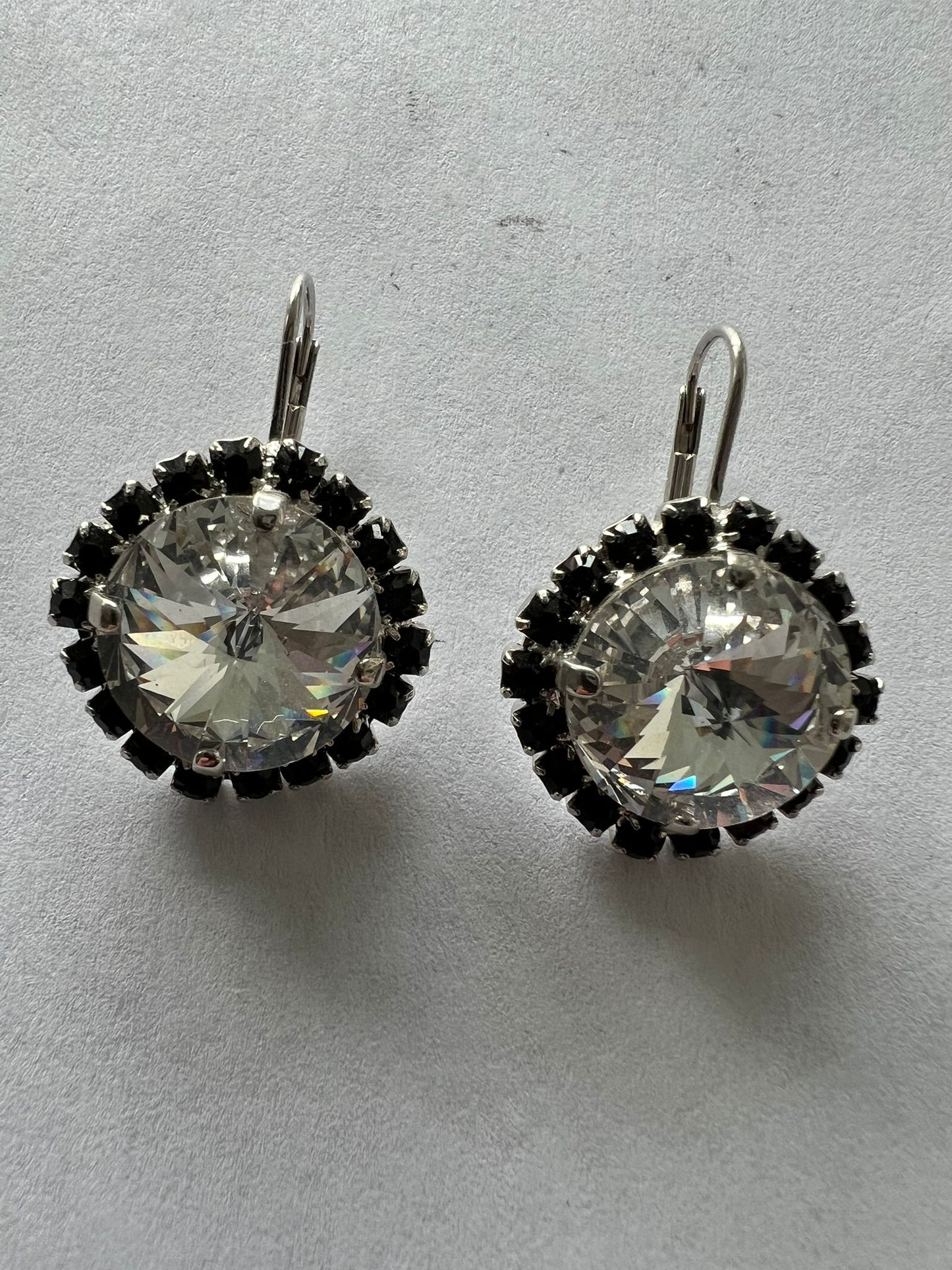 3128 Vintage Swarovski Kristallen Ohrhanger 12mm