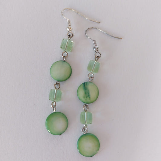 3440 Vintage-Ohrringe mit Swarovski Beads 72mm