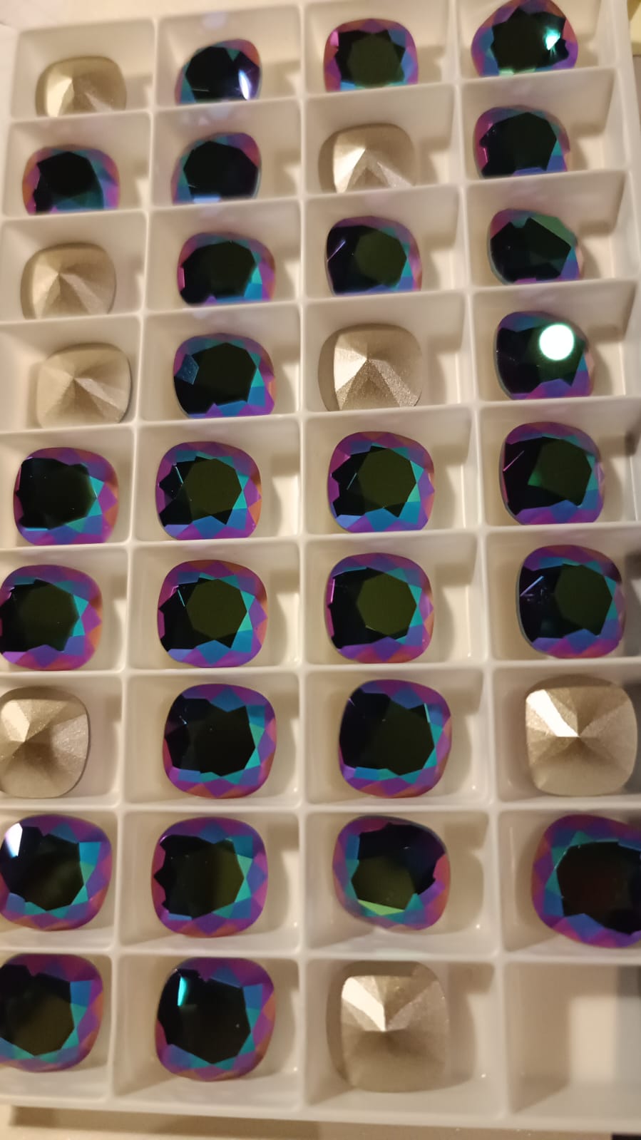 Swarovski® Fancy Cushion Square Scarabaeus 12mm