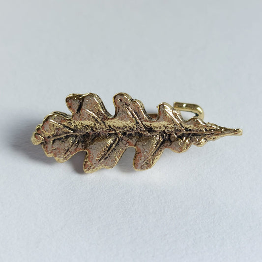 Vintage Eichenblatt Trachten Brosche 27mm