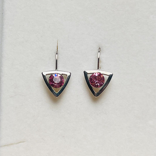 3914 Vintage Earrings mit Swarovski-Kristallen 20mm