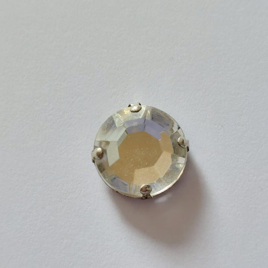 4327 Kristallsteinknopf zum Annähen 14mm