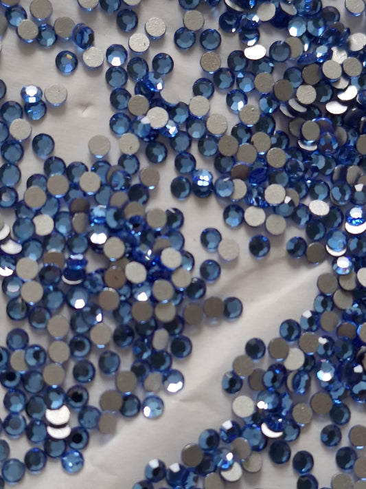 Swarovski® Flatback Rund Sapphire SS7