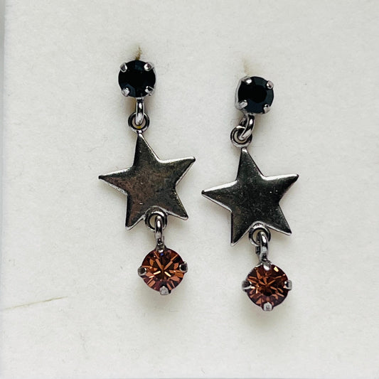 3900 Vintage Earrings mit Swarovski-Kristallen 35mm