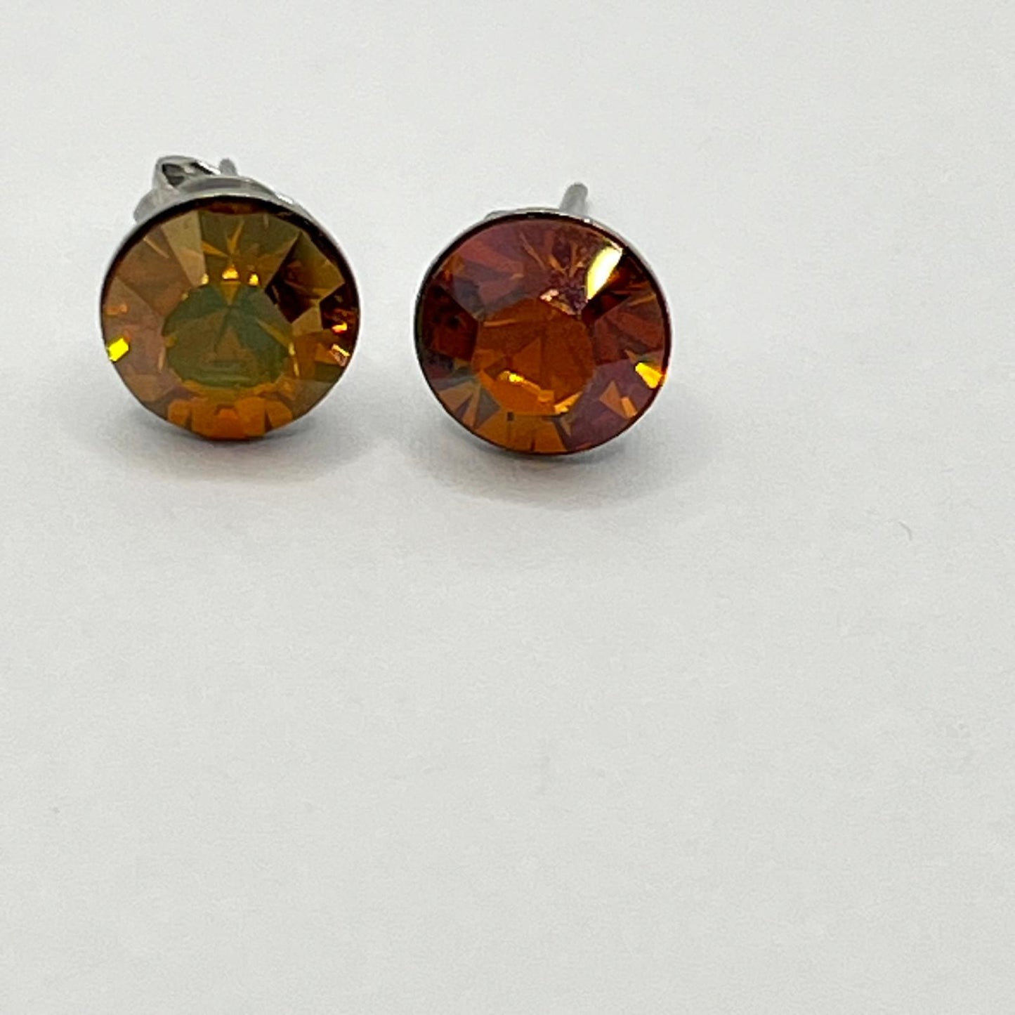 30704 Vintage Swarovski Kristallen Ohrhanger 8mm