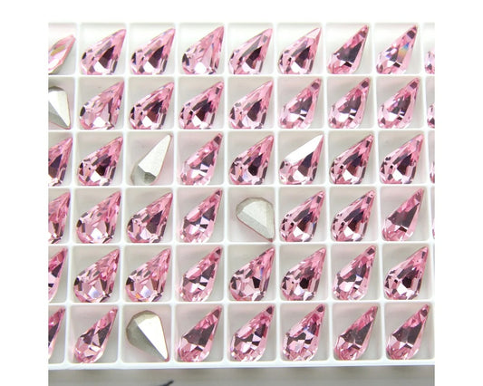 Swarovski® Fancy Pear Light Rose 13mm