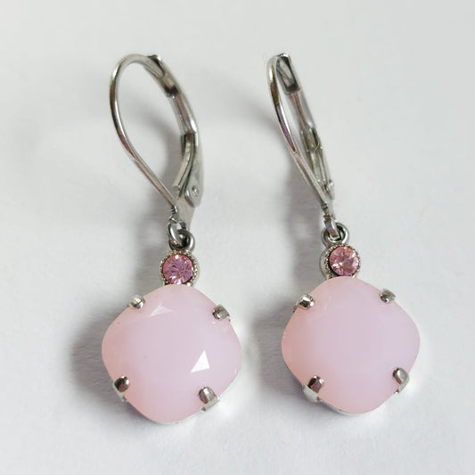 3606 Vintage Ohrringe mit Swarovski Kristallen 30mm