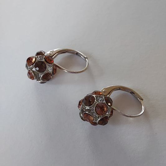 3752 Vintage Earring mit Swarovski Crystals