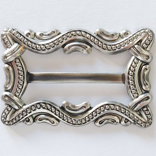 2060 Silberne Gürtelschnalle 60x40mm