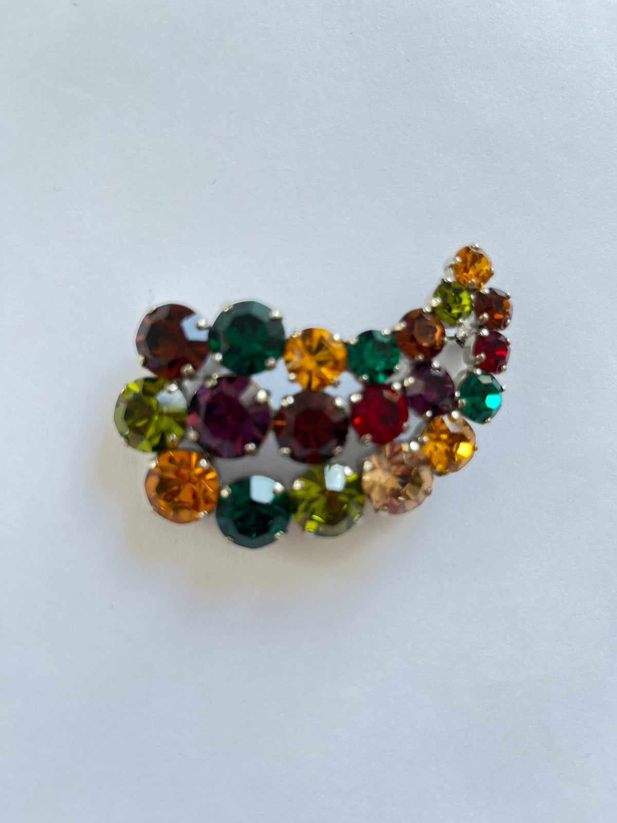 8496 Vintage Swarovski Kristallen Brosche 56mm