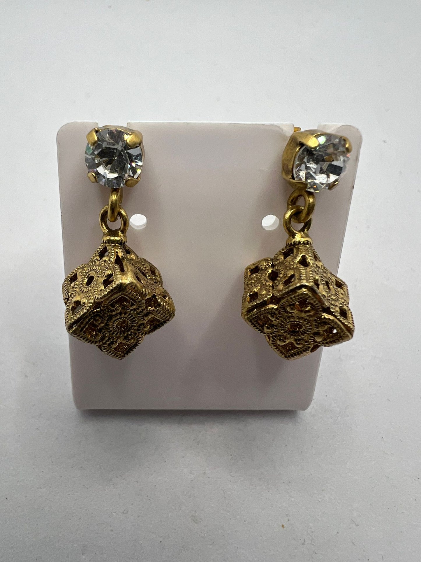 30594 Vintage Swarovski Kristallen Ohrhanger 8mm
