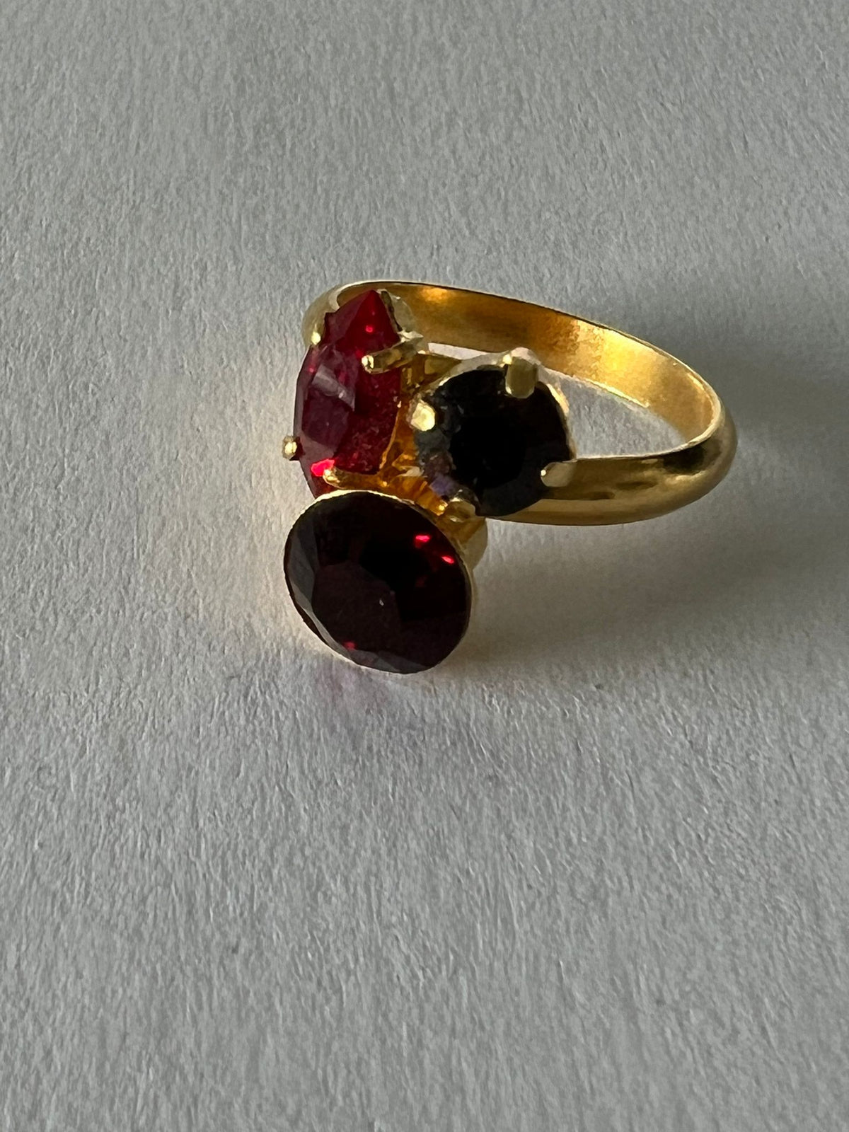 9768 Vintage Swarovski Kristallen Ring 15mm