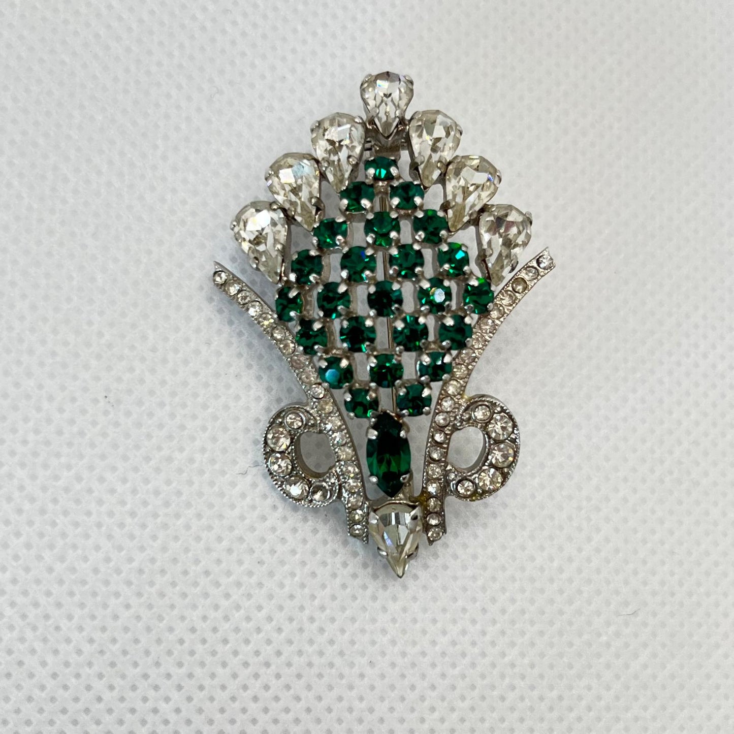8810 Vintage Swarovski Kristallen Brosche 46mm