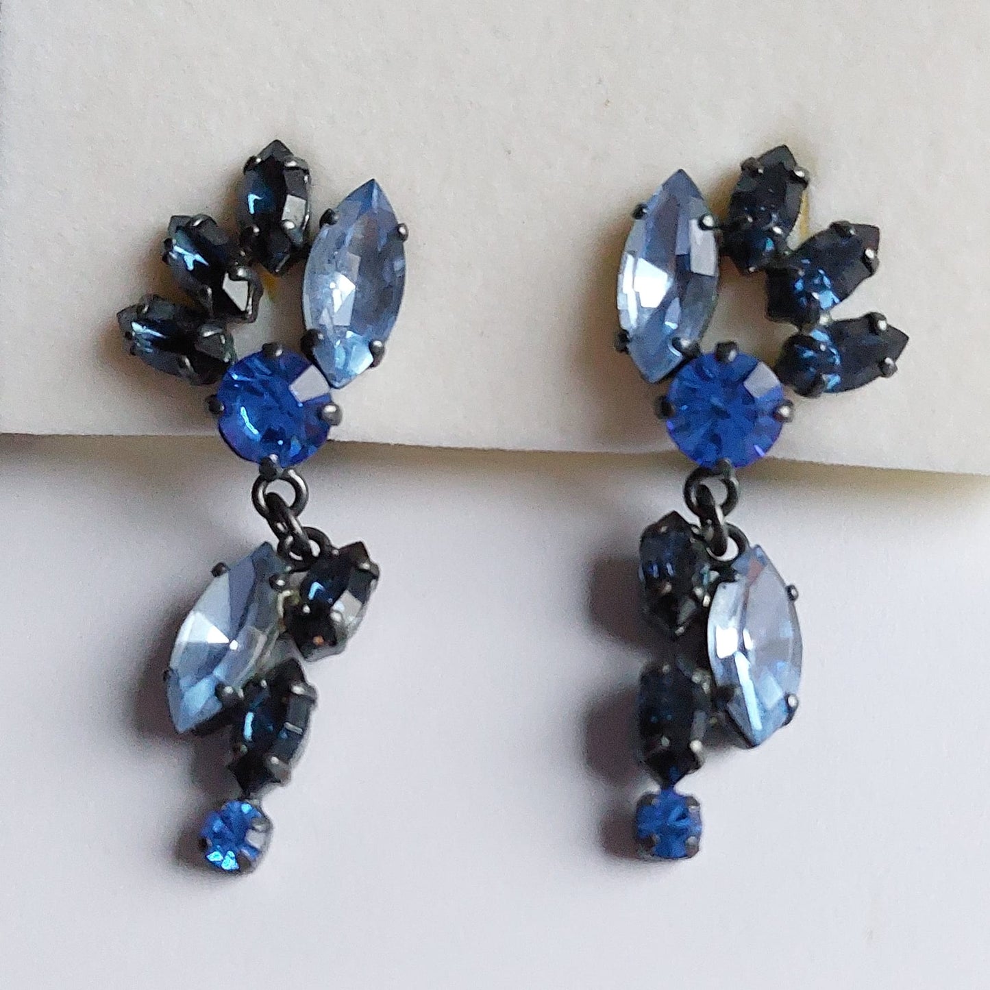 3144 Vintage Swarovski Kristallen Ohrringe 55mm