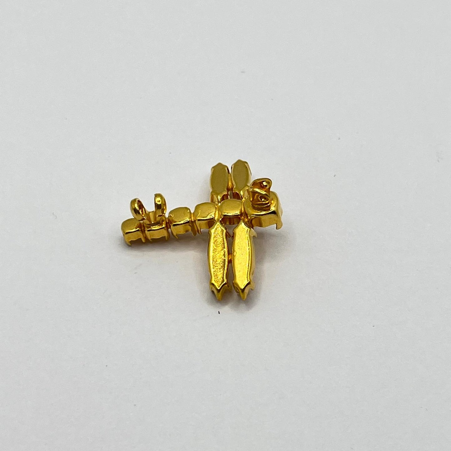8920 Vintage leerer Rhodium Brosche zur Komplettierung mit Swarovski Kristallen füllen 27mm