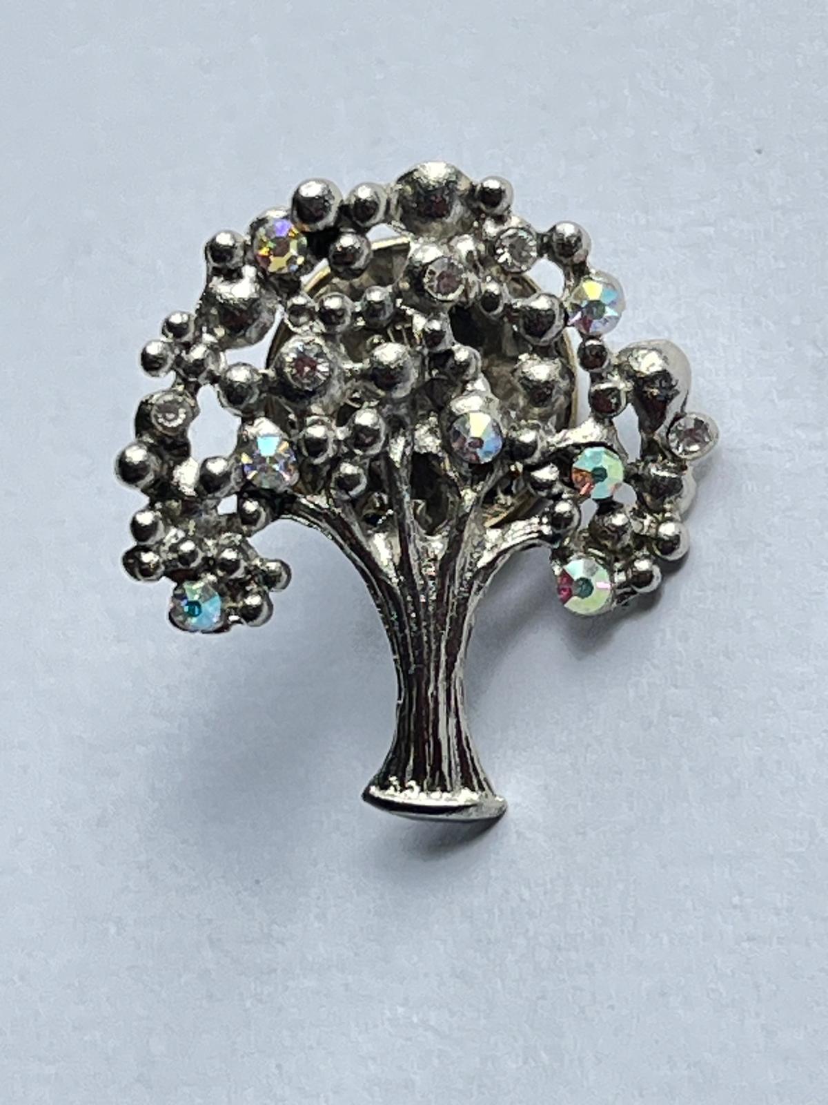 8594 Vintage Swarovski Kristallen Brosche 25mm