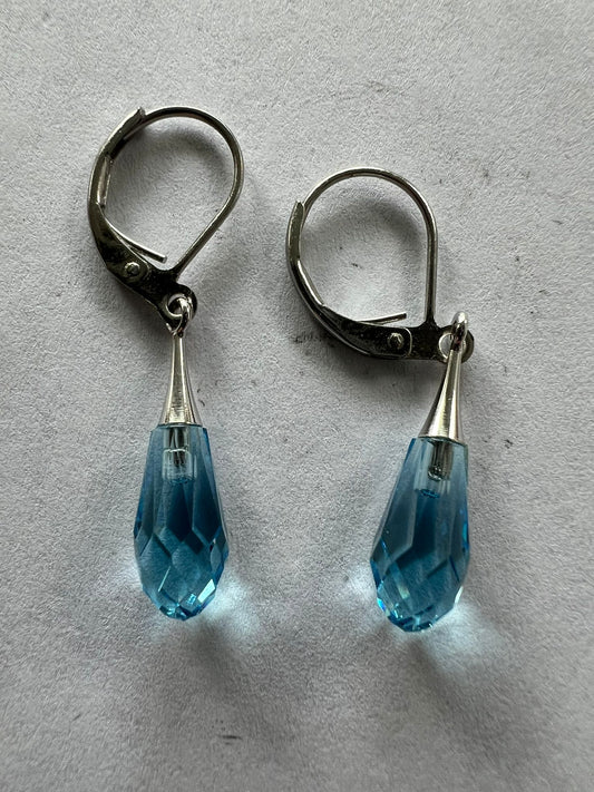 30002 Vintage Swarovski Kristallen Ohrhanger 19mm