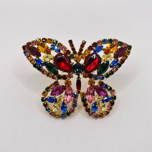 2498 Vintage Swarovski Kristallen Schalhalter 89mm