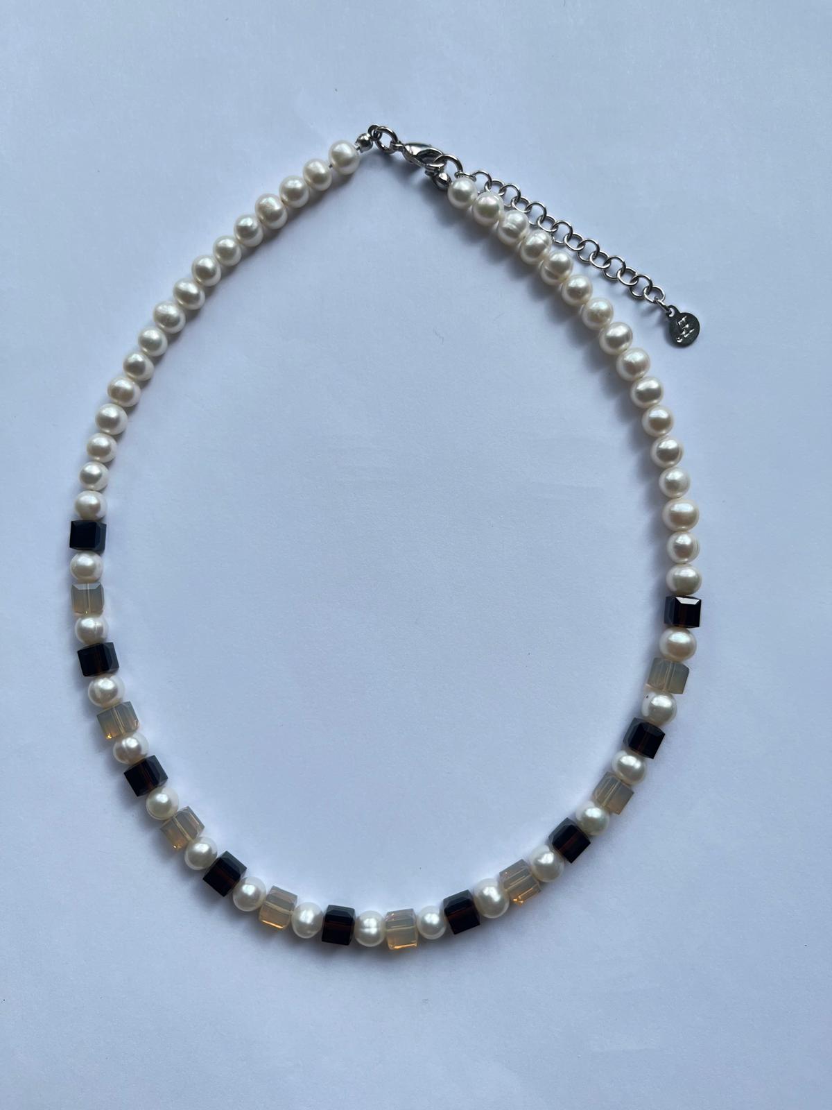 6099 Vintage Swarovski Kristallen Perlenkette 41cm