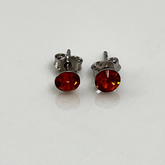 30370 Vintage Swarovski Kristallen Ohrstecker 5mm