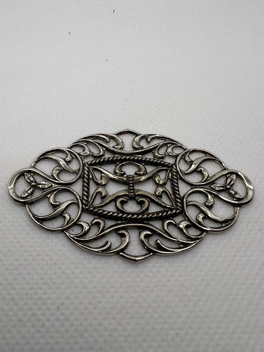 5856 Vintage Rhodium Filigren Schmuckzubehör 60mm