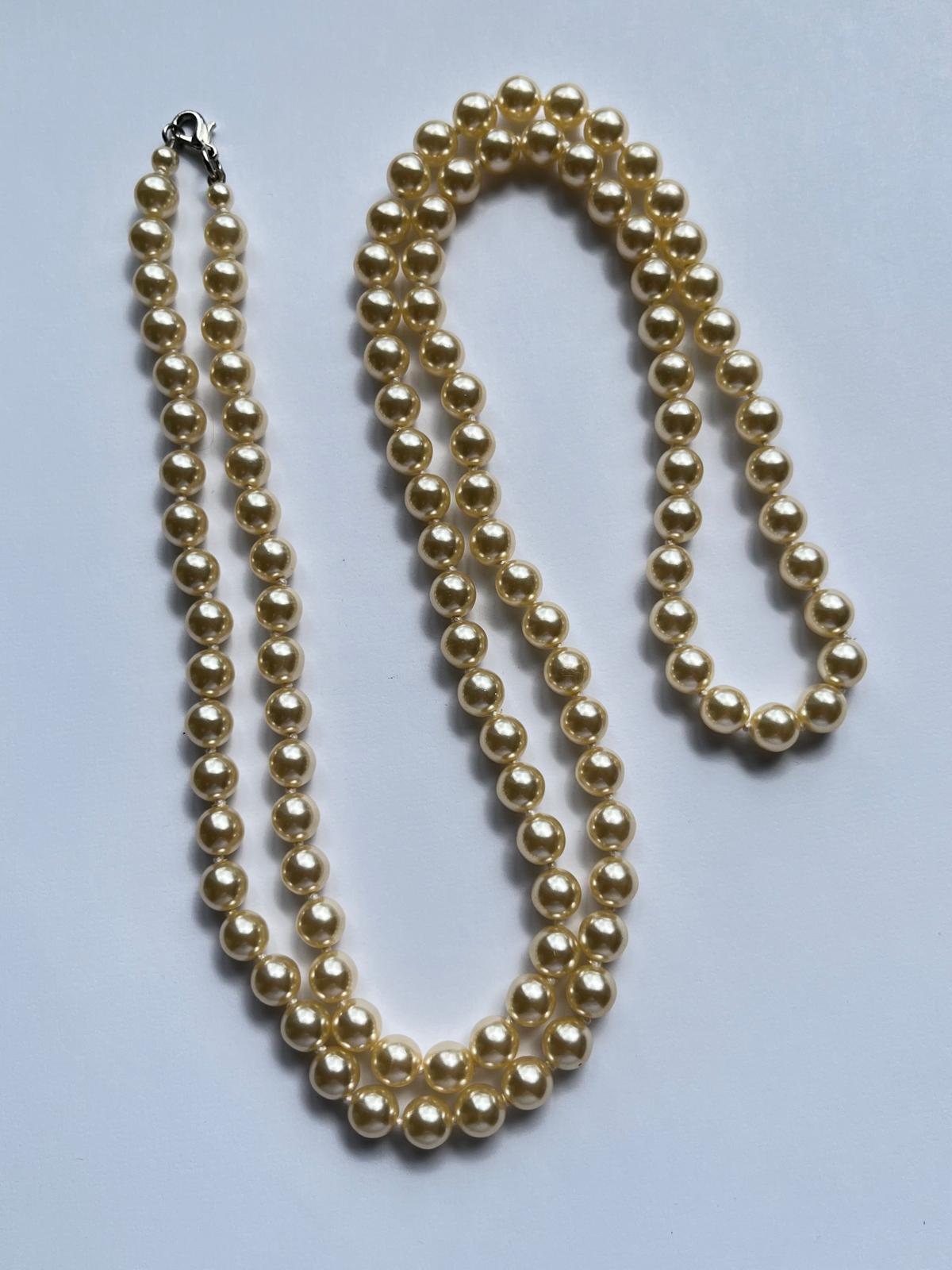 6225 Vintage Swarovski Kristallen Perlenkette 103cm