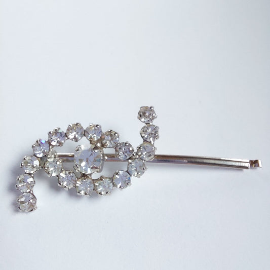 5012 Vintage Haarnadel mit Swarovski Kristallen 48mm