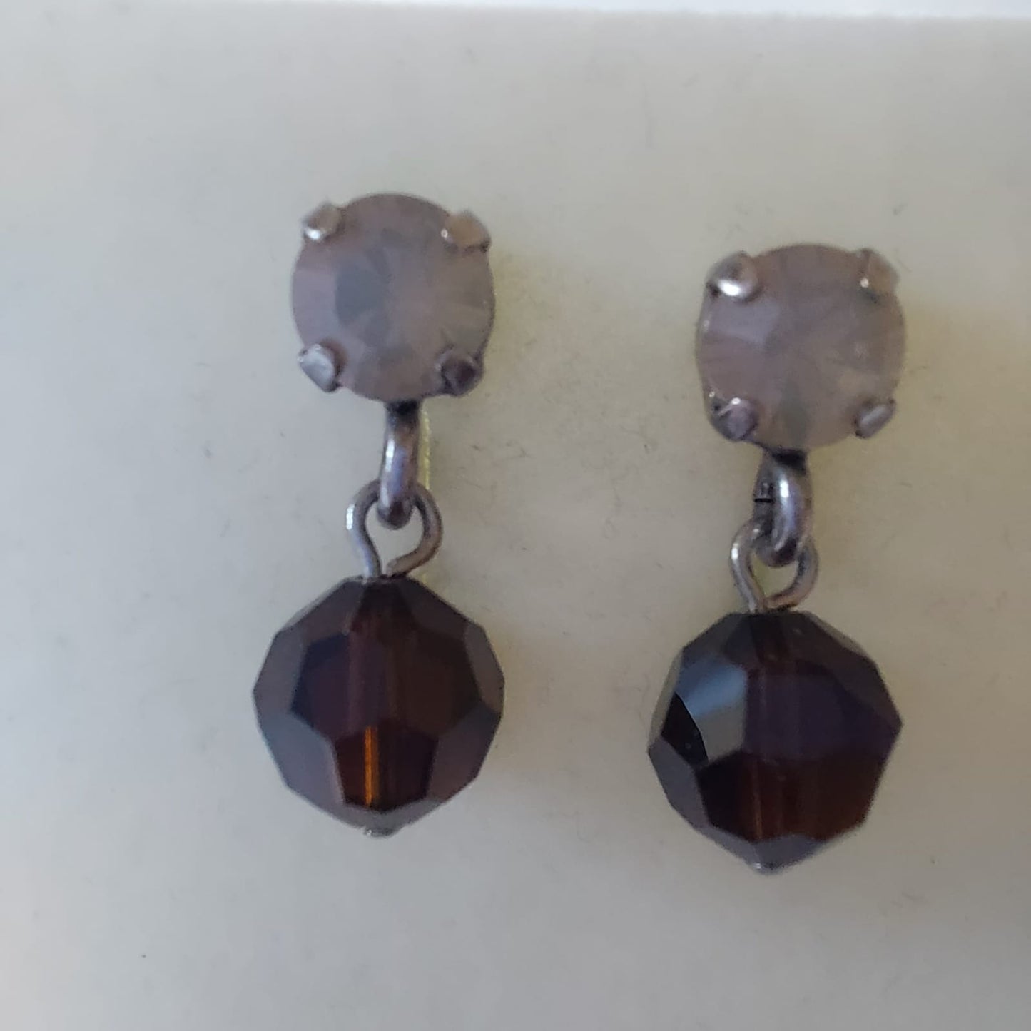 3772 Vintage Earring mit Swarovski Crystals