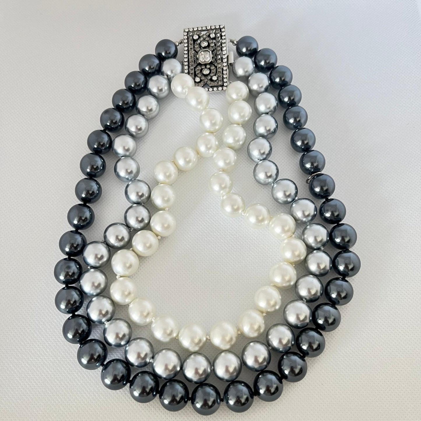 6242 Vintage Swarovski Kristallen Halsketten 55cm