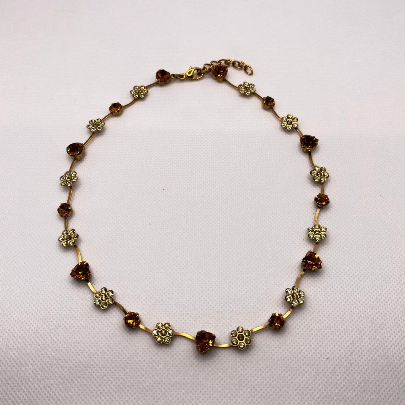 6263 Vintage Swarovski Kristallen Halsketten 41cm