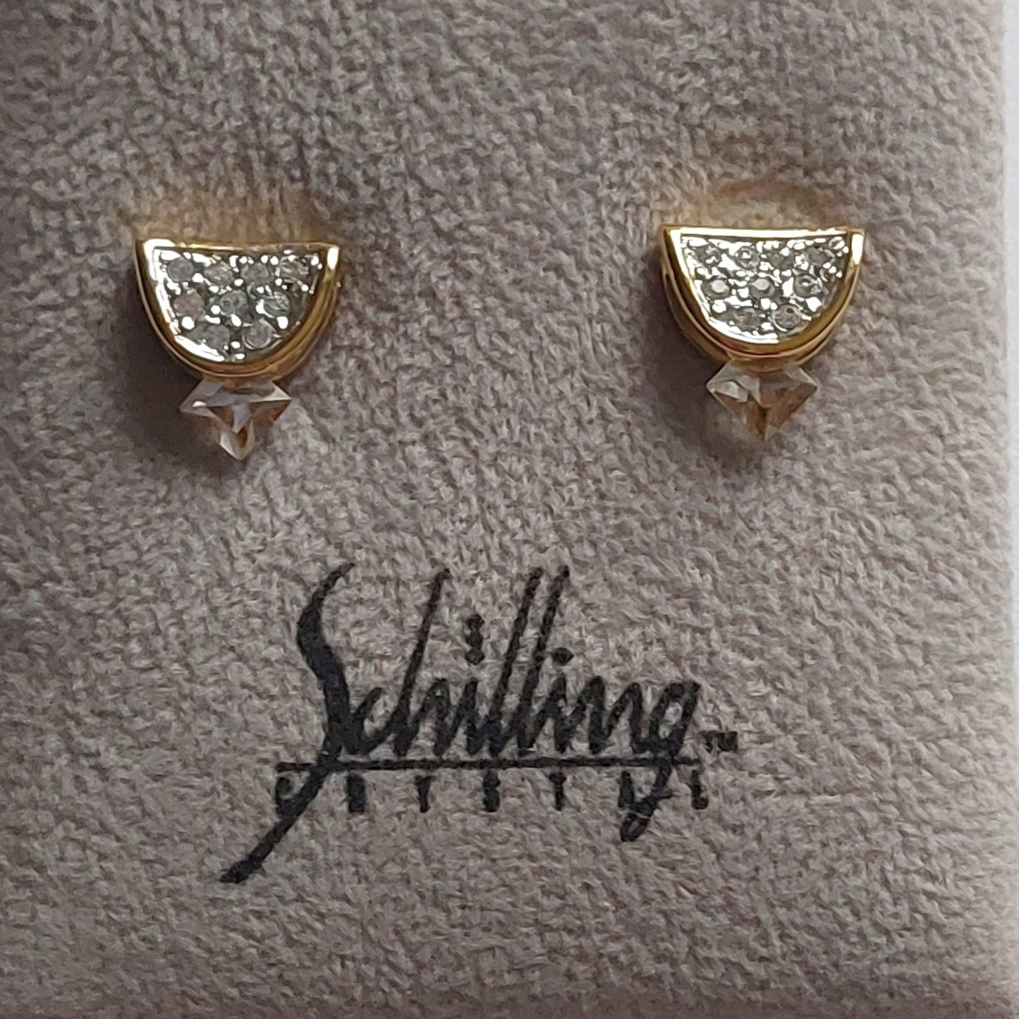 Original Vintage Schilling Austria Ohrringe 10mm