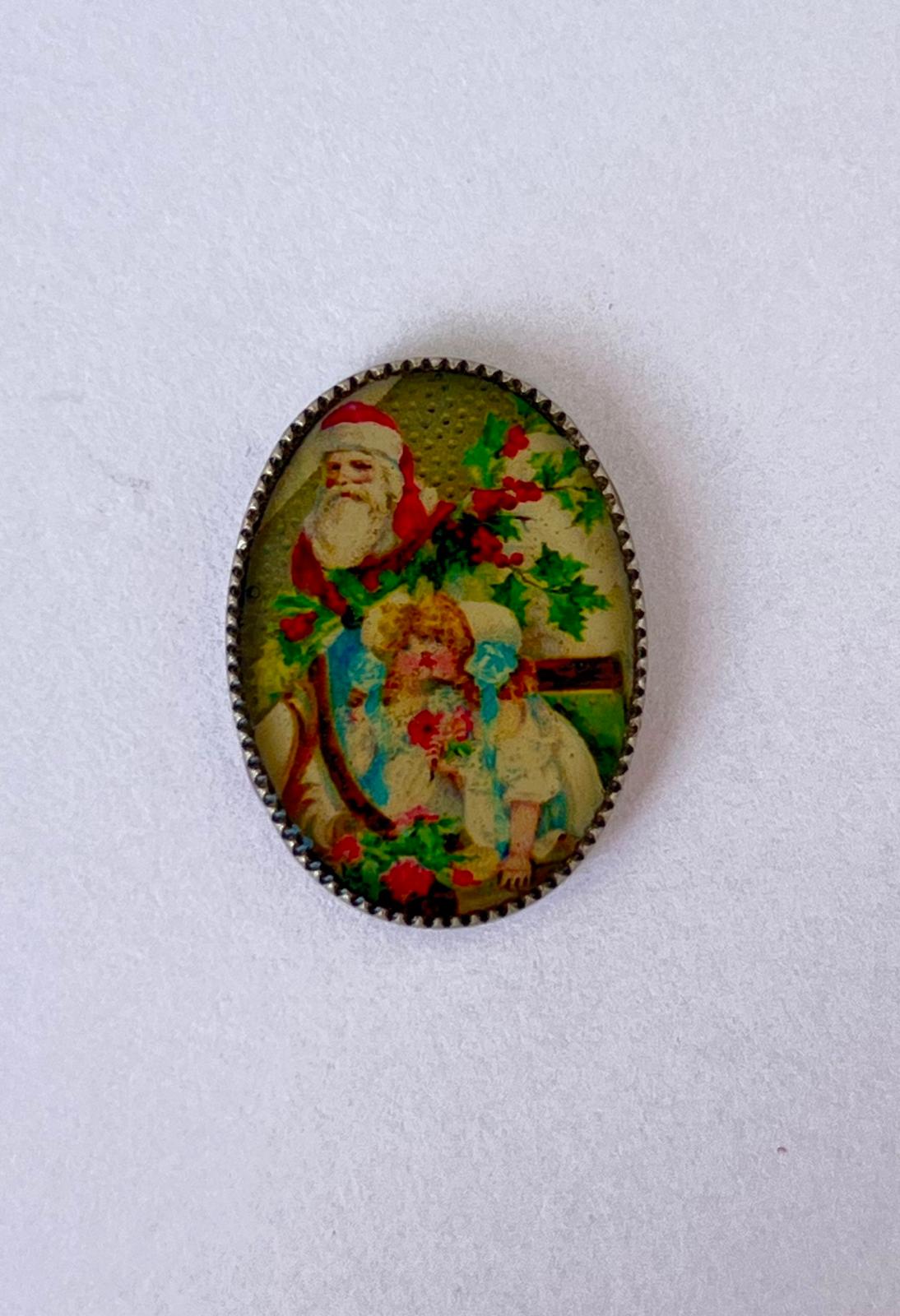 5761 Vintage Weihnachtsmann Cabochon 18mm