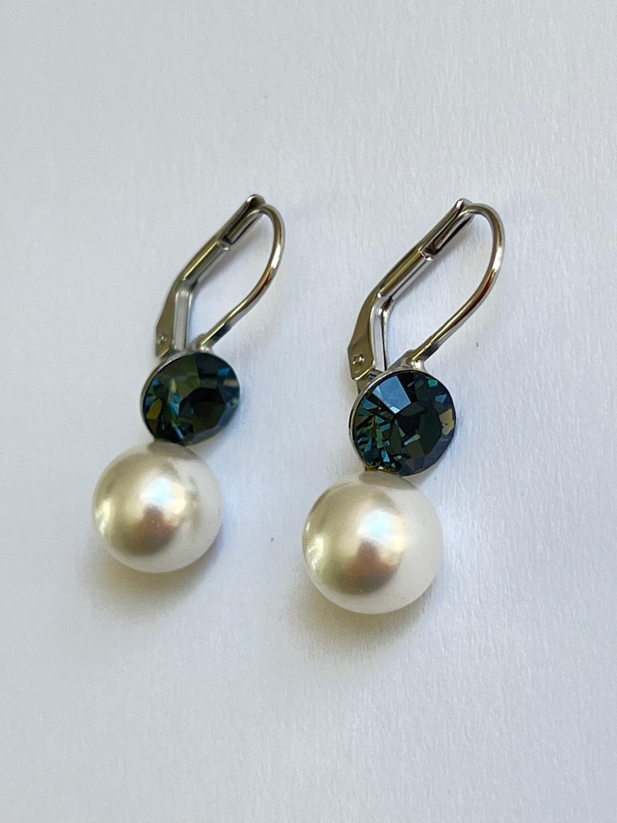 3046 Vintage Swarovski Kristallen Ohrhänger 7mm
