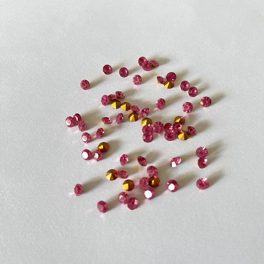 Swarovski® Chaton Vintage Rose Gold Foiled SS18