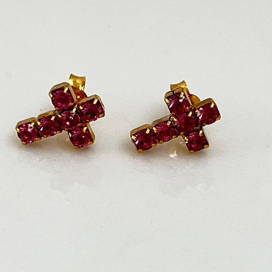 30375 Vintage Swarovski Kristallen Ohrstecker 13mm