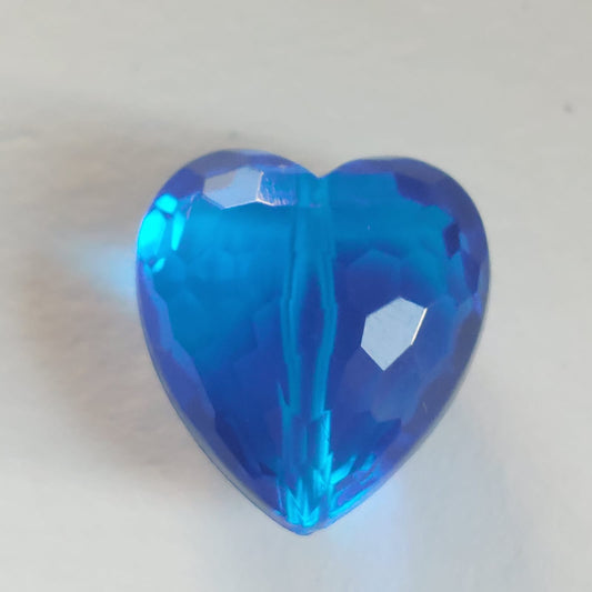 5550 Vintage Crystal Disco Heart Anhänger Cobalt Blue 13mm