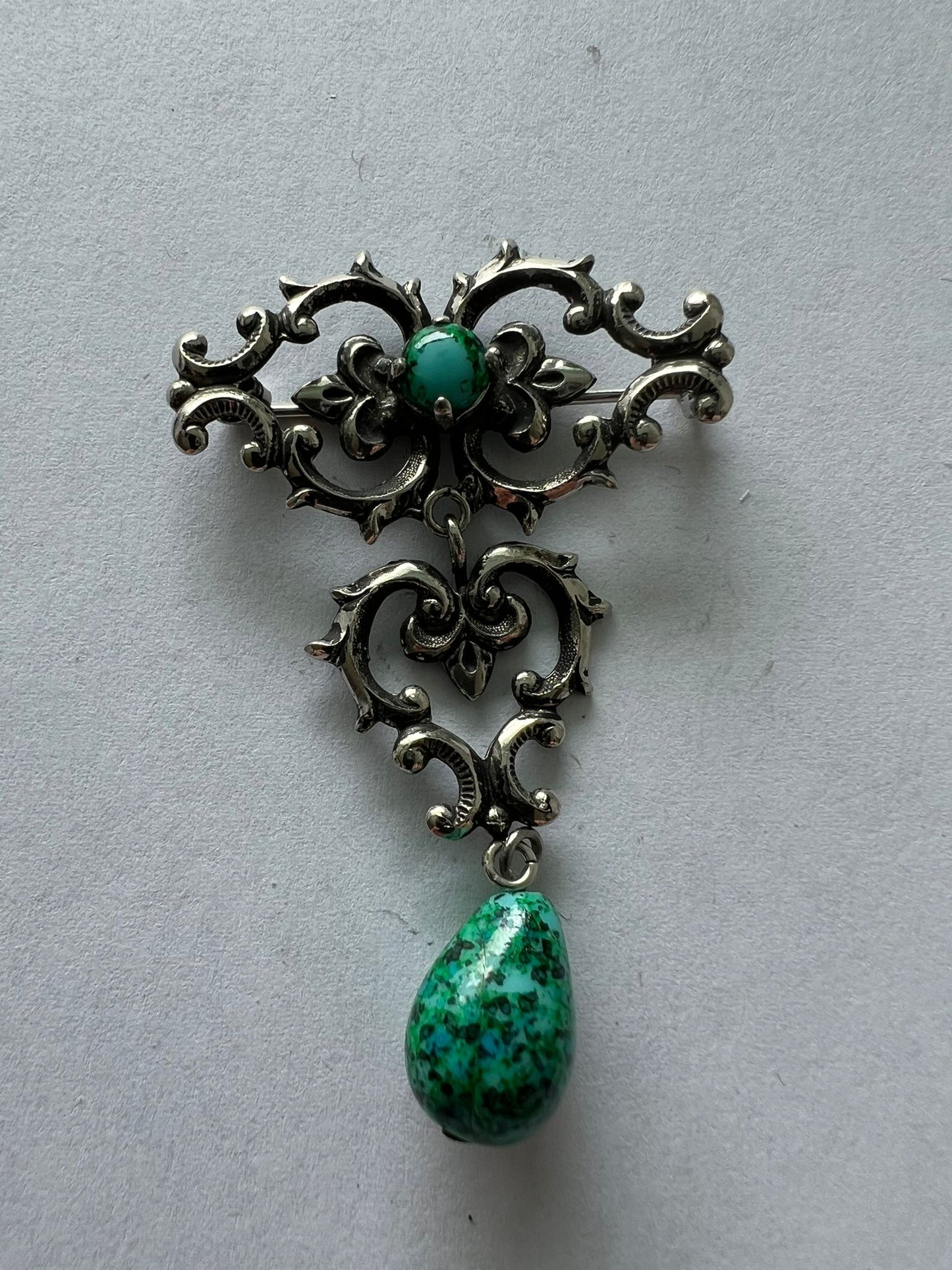 8534 Vintage Gothic Viktorianishe Brosche 70mm