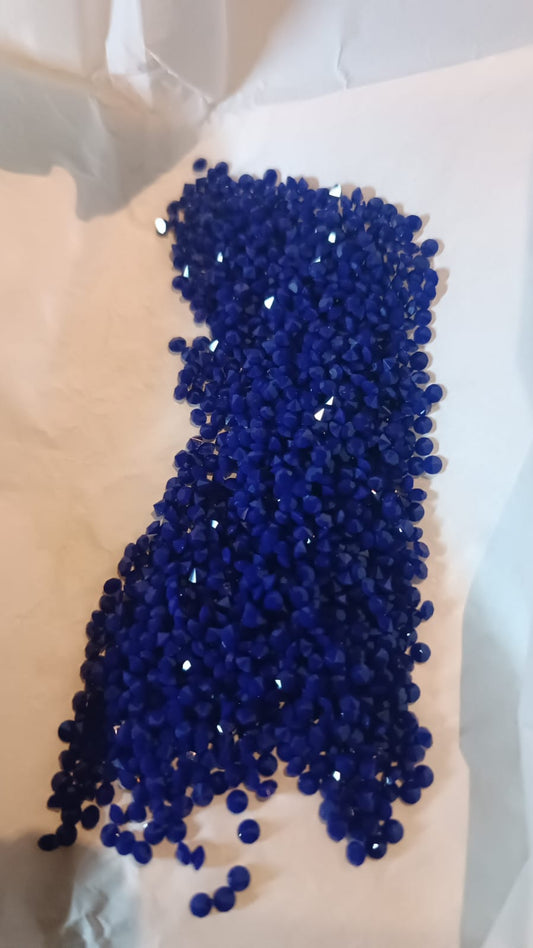 Swarovski® Chaton Vintage Navy Blue Unfoiled PP21