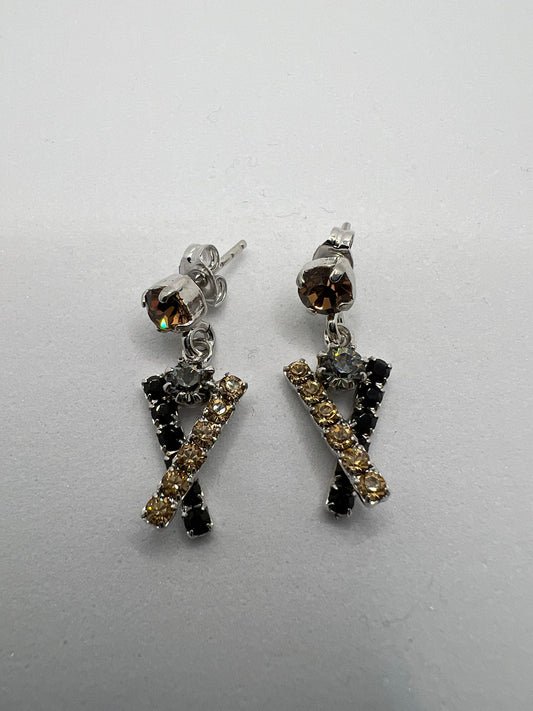 30448 Vintage Swarovski Kristallen Ohrhänger 25mm