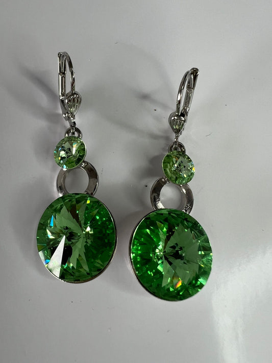 30405 Vintage Swarovski Kristallen Ohrhänger 25mm
