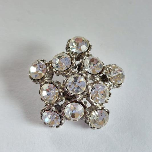 4156 Knopfe mit Swarovski Kristallen 21mm