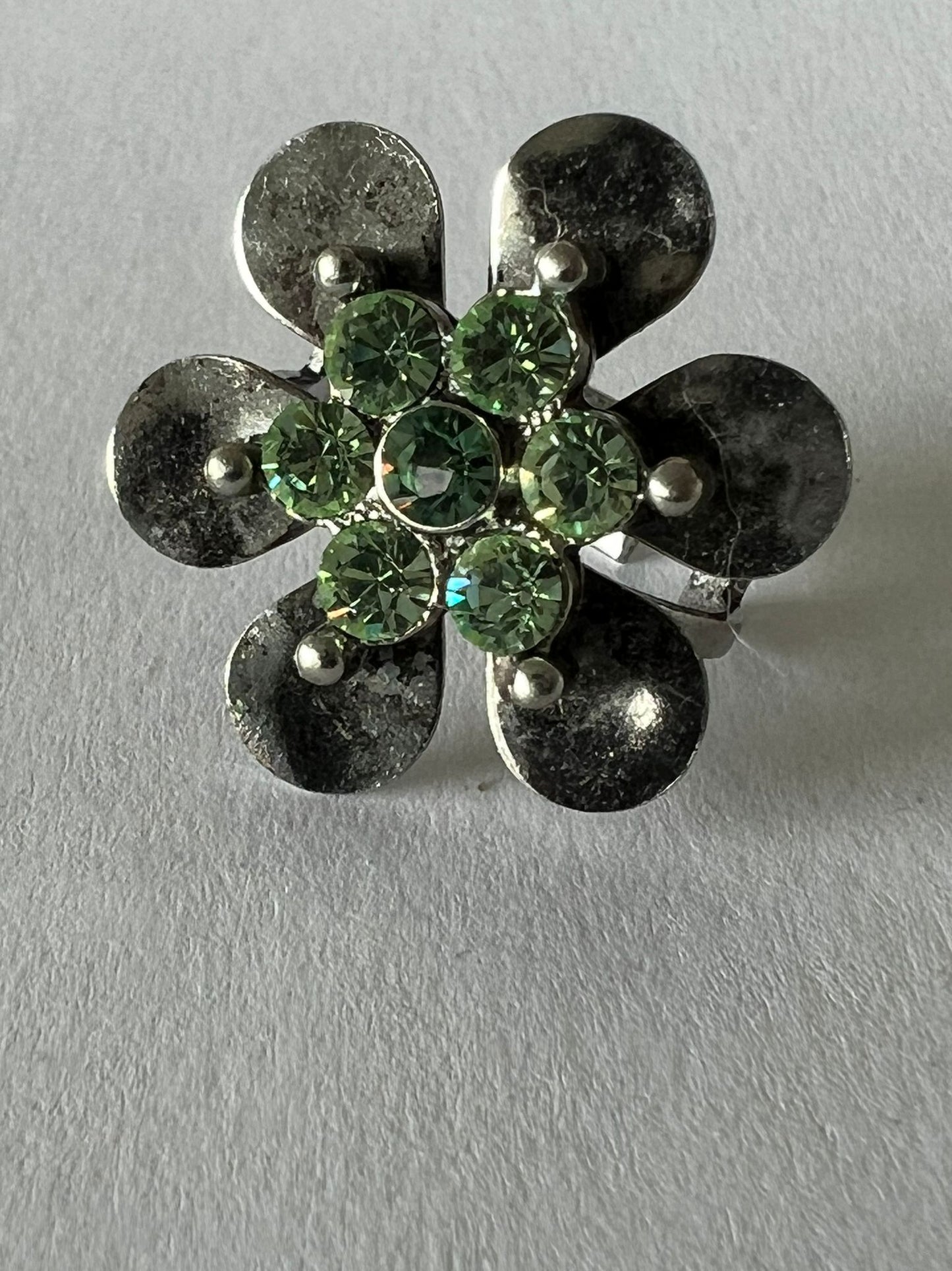 9788 Vintage Swarovski Kristallen Ring 27mm