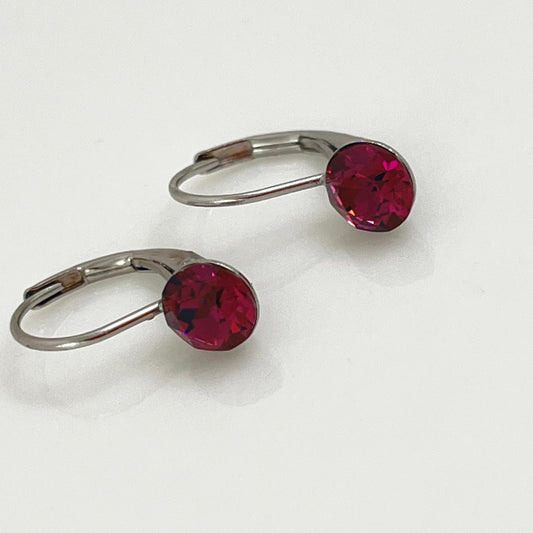 30357 Vintage Swarovski Kristallen Ohrhänger 6mm