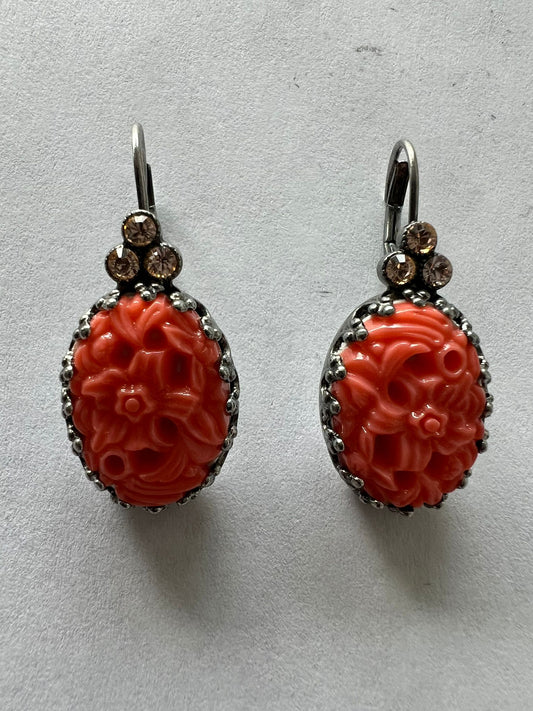 3133 Vintage Swarovski Kristallen Ohrhanger 24mm