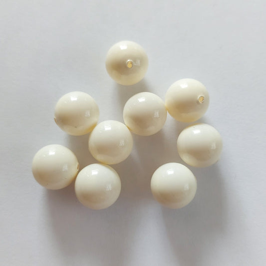 Swarovski® Pearl Half-Drilled Ivory Pearl 10mm