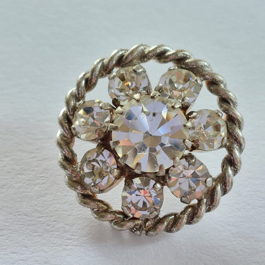 4211 Knopfe mit Swarovski Kristallen 24.5mm